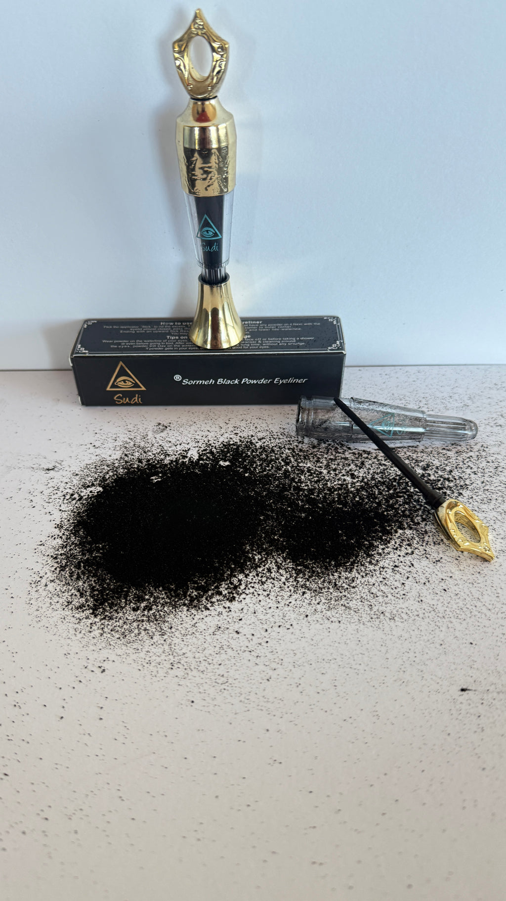 Sormeh - Sudi ®Sormeh Black Powder liner – Lab Tested - Made in USA |  U.S. FDA MoCRA Facility Registered - U.S. FDA MoCRA PRODUCT LISTED  | Sudi ®Sormeh Black Powder Eyeliner