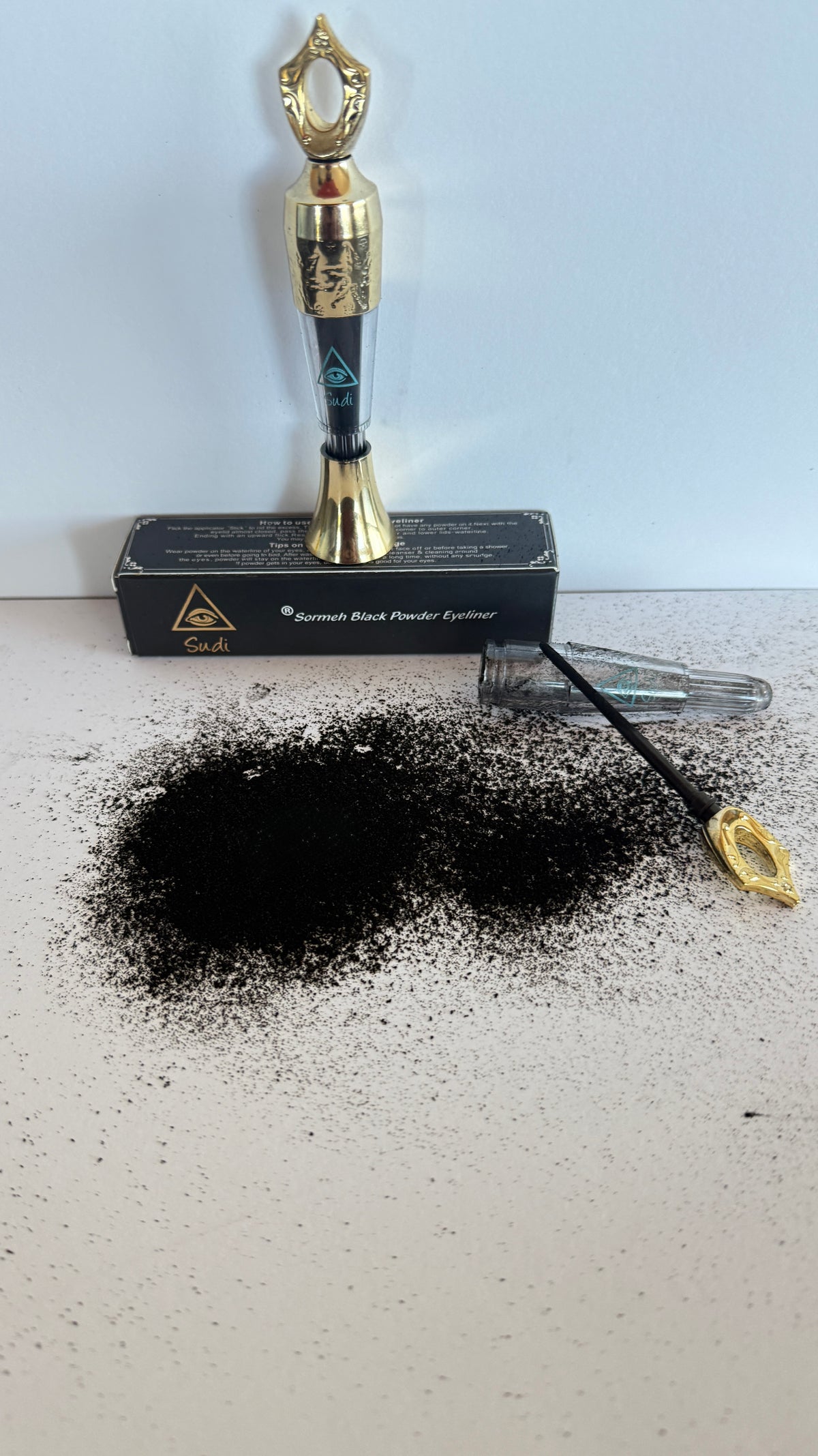 Sormeh - Sudi ®Sormeh Black Powder liner – Lab Tested - Made in USA |  U.S. FDA MoCRA Facility Registered - U.S. FDA MoCRA PRODUCT LISTED  | Sudi ®Sormeh Black Powder Eyeliner
