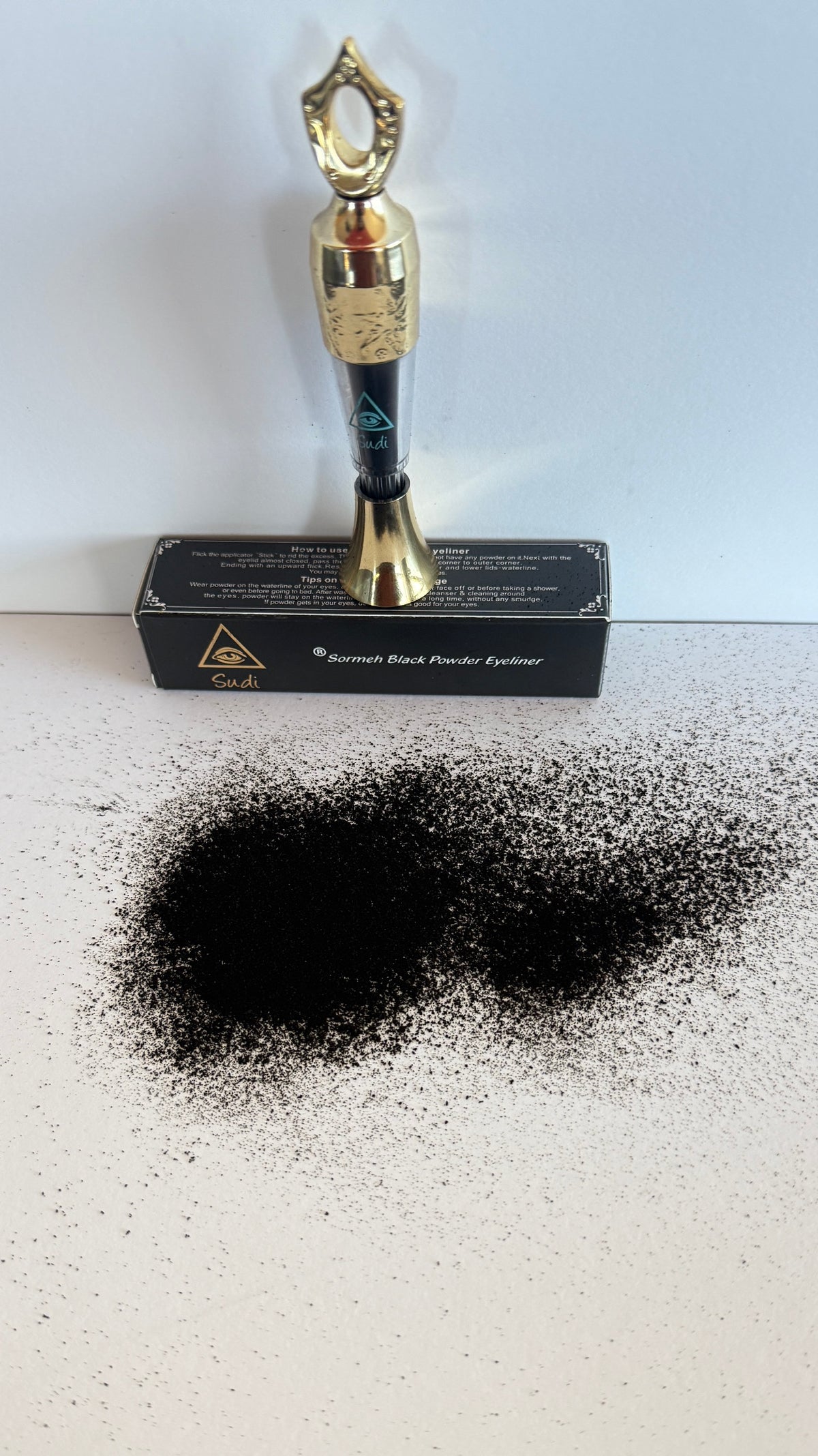 Sormeh - Sudi ®Sormeh Black Powder liner – Lab Tested - Made in USA |  U.S. FDA MoCRA Facility Registered - U.S. FDA MoCRA PRODUCT LISTED  | Sudi ®Sormeh Black Powder Eyeliner