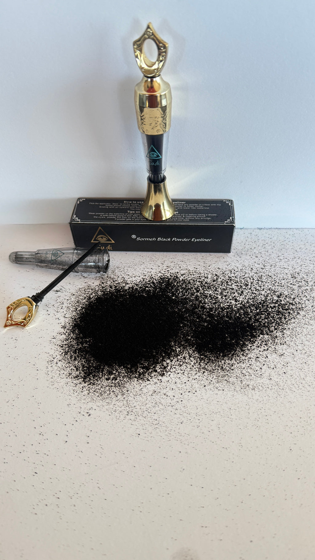 Sormeh - Sudi ®Sormeh Black Powder liner – Lab Tested - Made in USA |  U.S. FDA MoCRA Facility Registered - U.S. FDA MoCRA PRODUCT LISTED  | Sudi ®Sormeh Black Powder Eyeliner