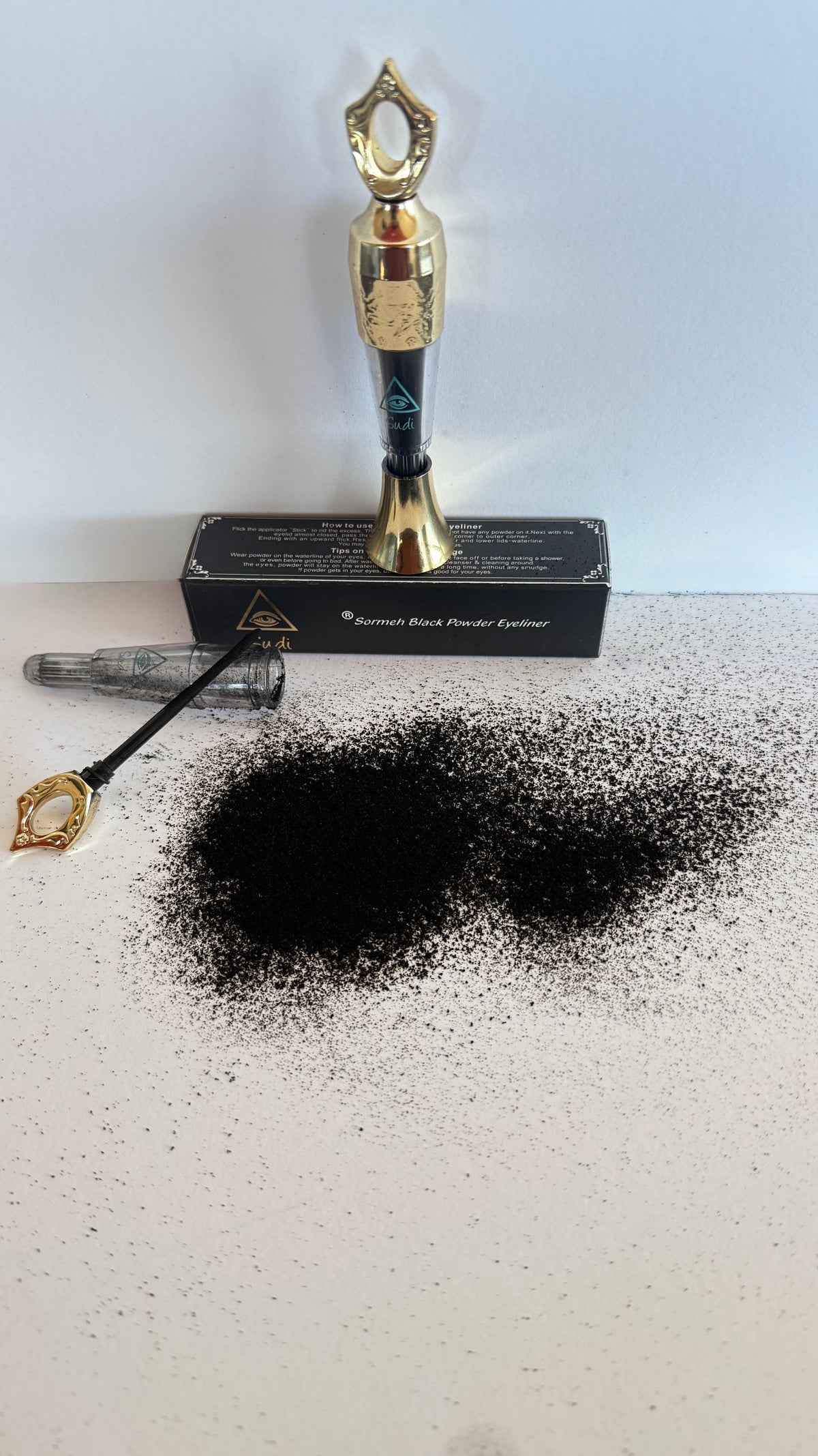 Sormeh - Sudi ®Sormeh Black Powder liner – Lab Tested - Made in USA |  U.S. FDA MoCRA Facility Registered - U.S. FDA MoCRA PRODUCT LISTED  | Sudi ®Sormeh Black Powder Eyeliner